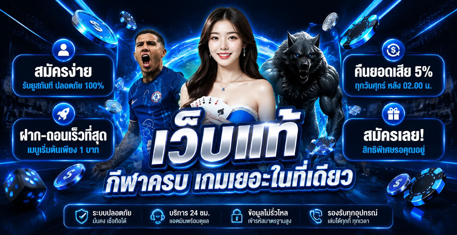 แบนเนอร์ LAVASLOT900 คาสิโนสดและค่ายเกมยอดนิยม